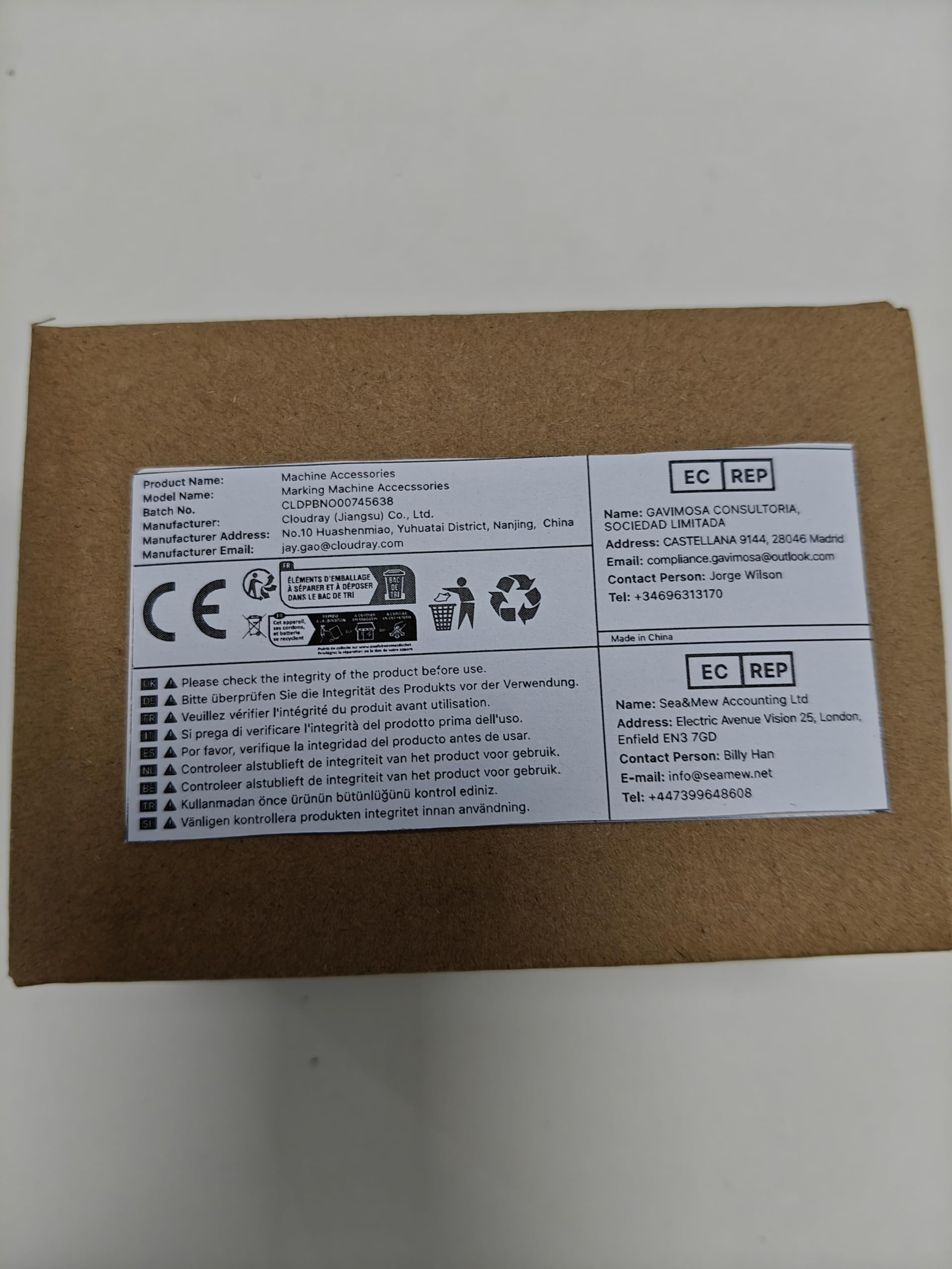 Cloudray Laser Beam Combiner Lens Diameter 25mm for CO2 Laser Engraving Cutting Machine to Adjust Light Path and Make Laser Visible