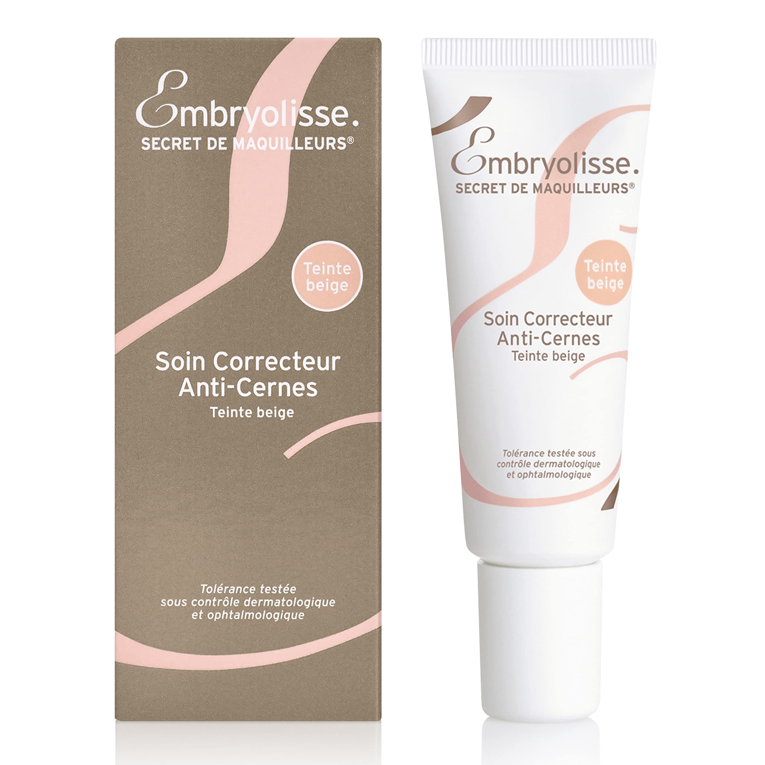 Embryolisse - Concealer Correcting Care Cream, Beige Shade - Reduce Puffiness, Instantly Conceal Dark Circles - Gentle on Sensitive Eye Area - Long Lasting Natural Results - 8ml
