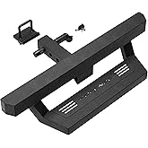 Hitch Step for 2" Trailer Hitch Receiver, Heavy Duty Steel Bumper Step with Pin Lock, Textured Black Finish, 350 lb Capacity