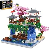 Kitoyz Cherry Blossom Bonsai Tree Building Set, Chinese Architecture of Peach Blossom Micro Mini Building Blocks Set, Japanese Sakura Tree House Building Kit, for Kids Adults (3220 PCS)