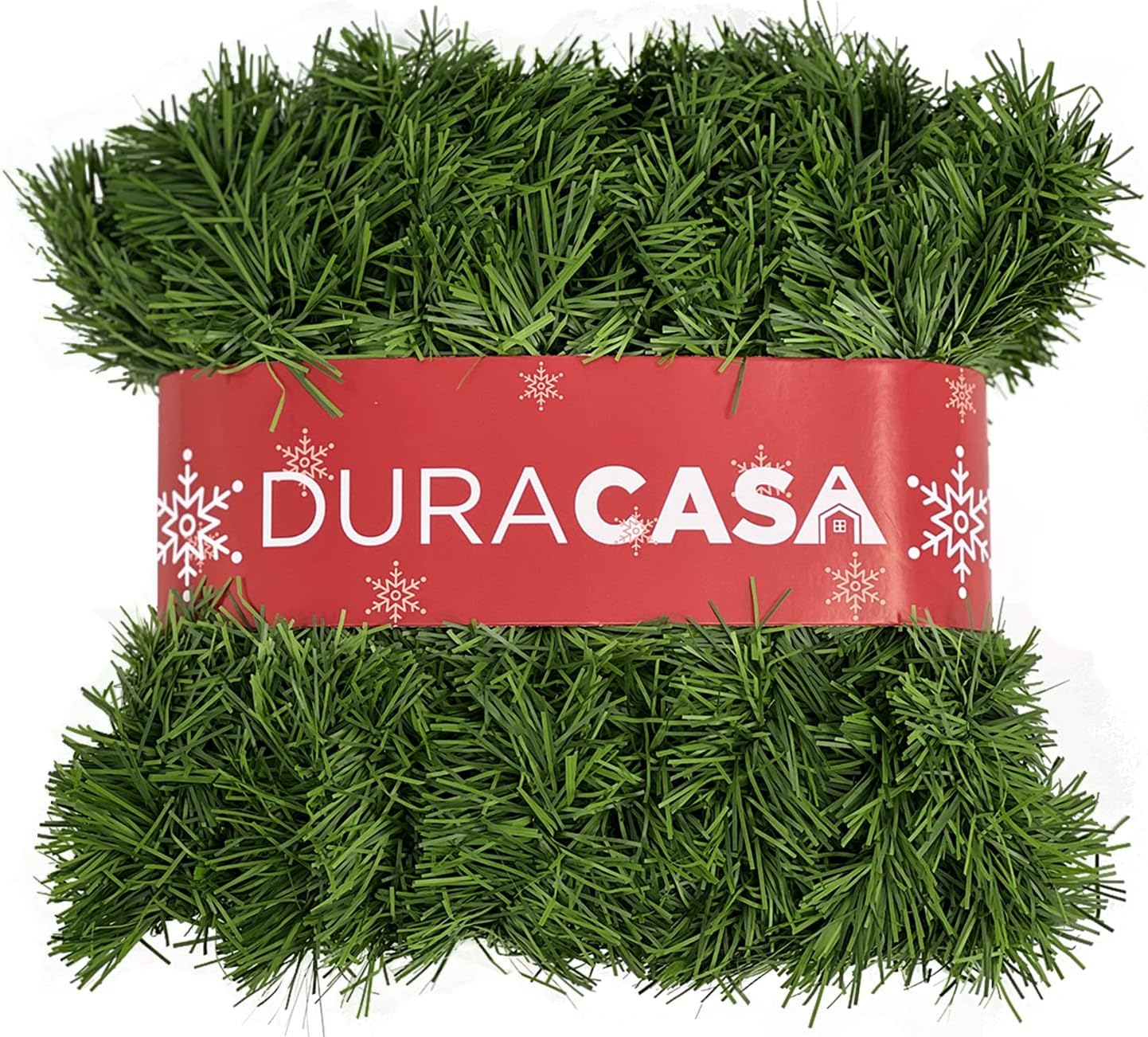 Wreaths, Garlands & Swags - DuraCasa 50 Foot Christmas Garland for Christmas Decorations, Green Non-Lit Soft Holiday Decor for Outdoor or Indoor Use (1) (1)