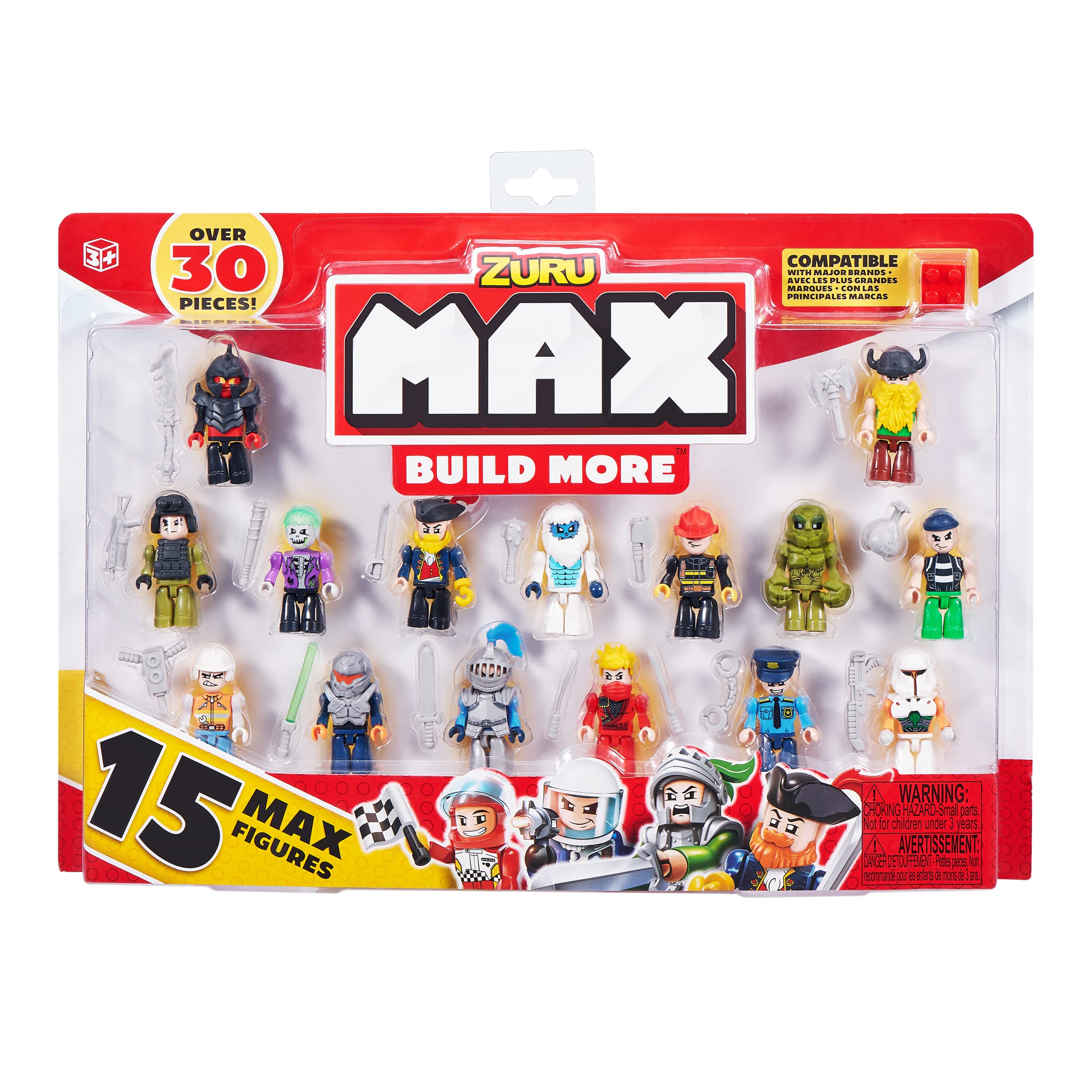 ZURU MAX Build More Mini Figure Set - 15 Figures (Styles Vary) 8344