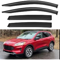 thumbnail image 2 of Out-Channel Window Sun Visors / Rain Guards For Ford Escape 2020-2024 (Gloss Black, Marvel Automotive) 2 of 6