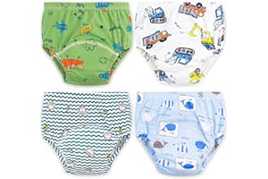 Max Shape Baby Boys Training Pants Underwear, Toddler Boys Potty Pee Training Underwear 6 Pack