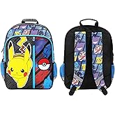 Pokemon Pikachu and Pokeball 16" Kid's Backpack For School And Travel