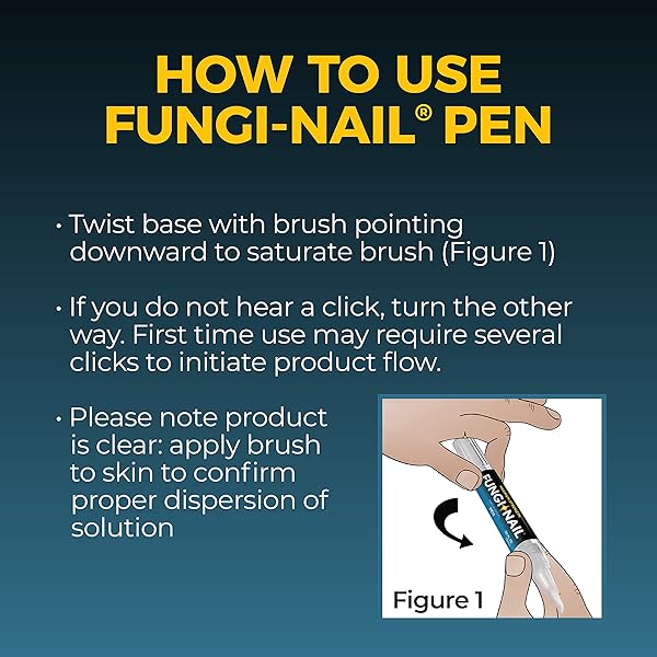 FUNGI-NAIL PEN APPLICATOR ANTI-FUNGAL SOLUTION, KILLS FUNGUS THAT CAN LEAD TO NAIL & ATHLETE’S FOOT WITH TOLNAFTATE & CLINICALLY PROVEN TO CURE AND PREVENT FUNGAL INFECTIONS, 0.101 FL OZ (PACK OF 1)