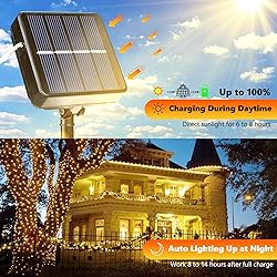 Joomer Solar Fairy Lights, 4-Pack Total 104FT