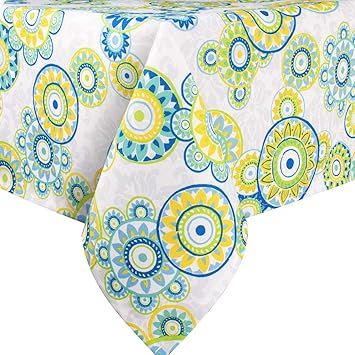 Amazon Com Ebecede Outdoor Square Tablecloth 60 X 60 With Zipper