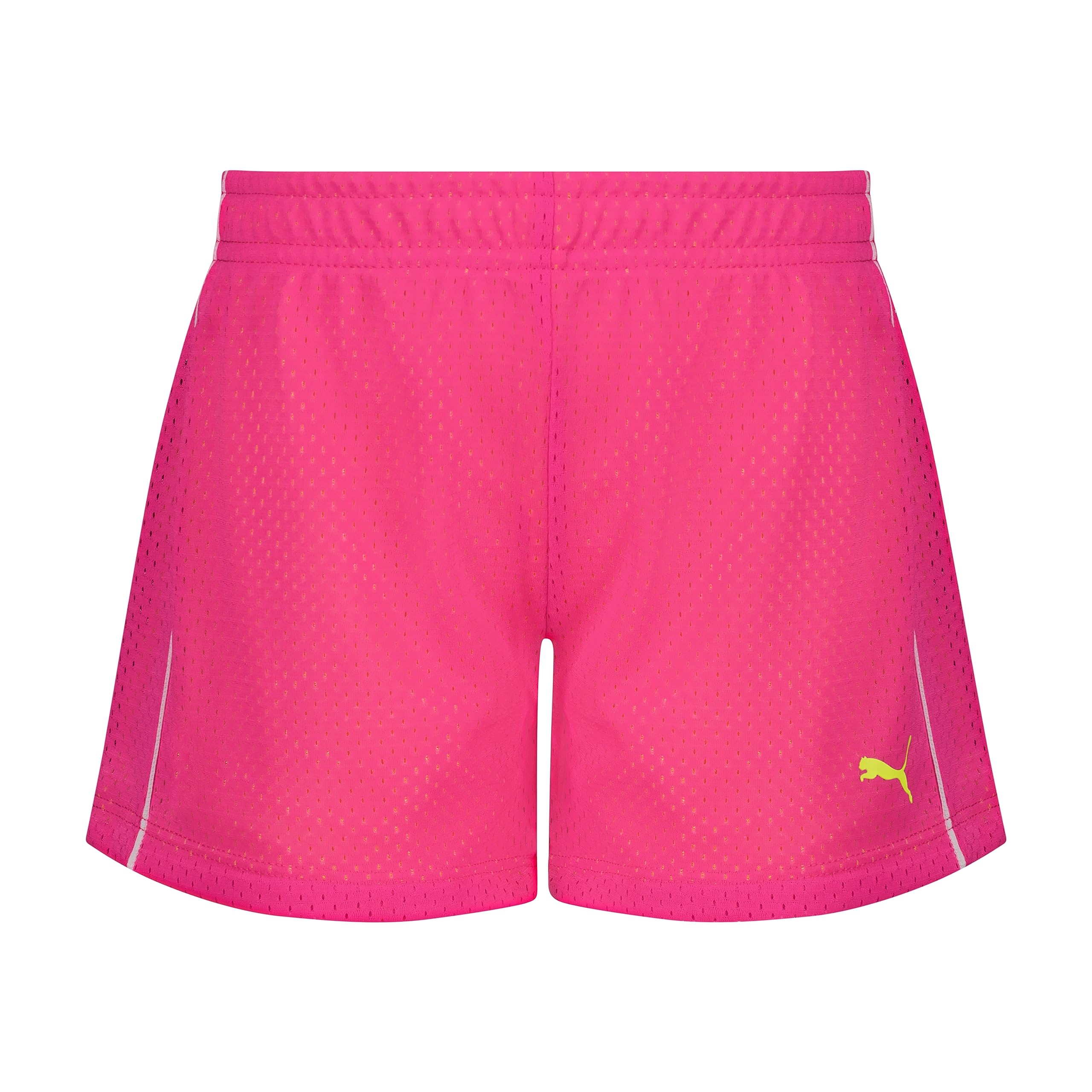 PUMA Girls' Little Active Short, Pink Glo, 4