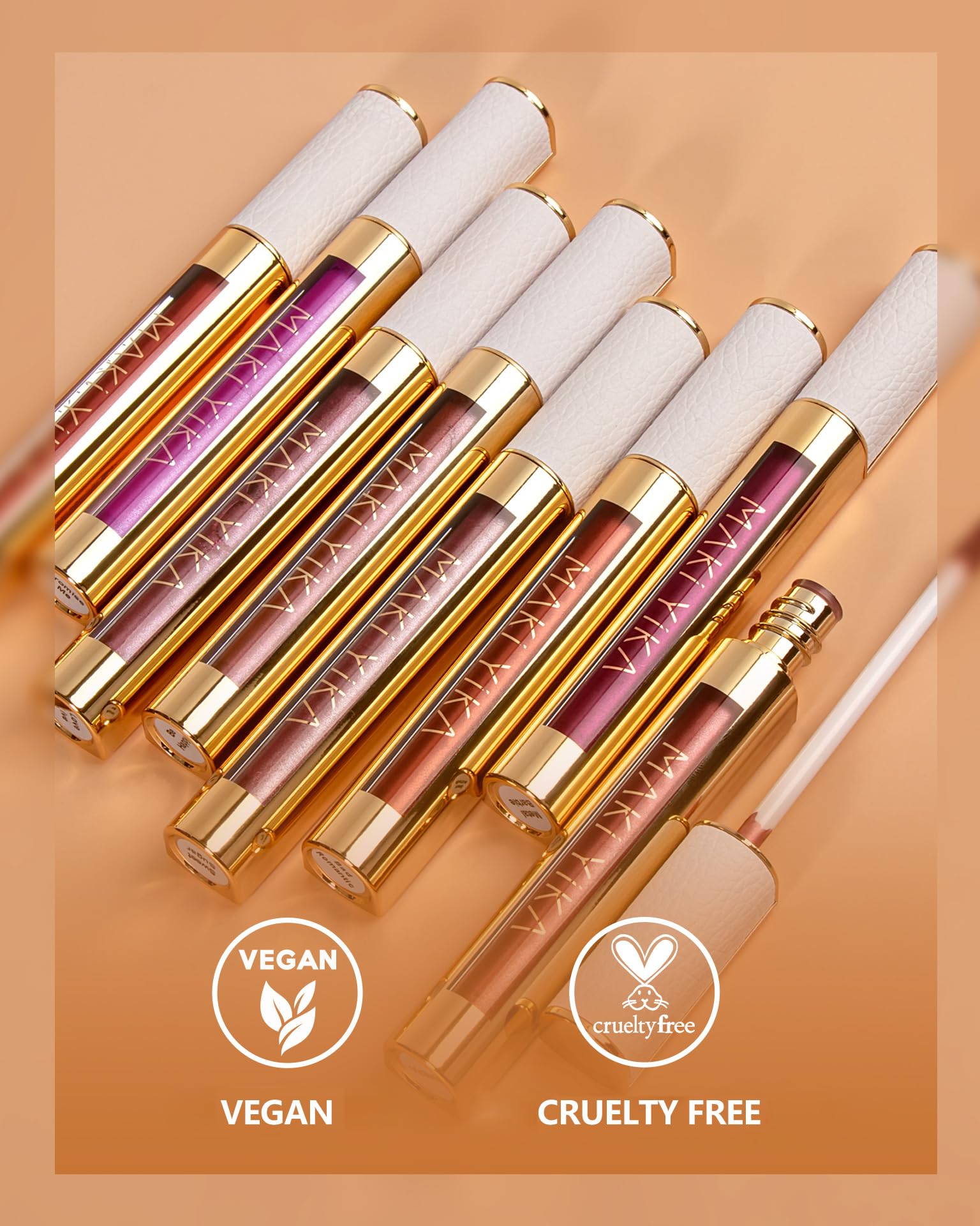 MAKI YIKA Dark Red Lipstick for Women Metallic Lipsticks Glitter Long Lasting Lipstick No Smudge No Transfer Liquid Pink Lip Gloss (BR011 Pure Envy)