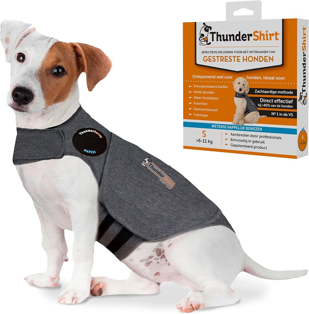 ThunderShirt Dog Calming Jacket Small Grey Vet Recommended Anxiety Vest