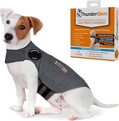 ThunderShirt Dog Calming Jacket Small Grey Vet Recommended Anxiety Vest