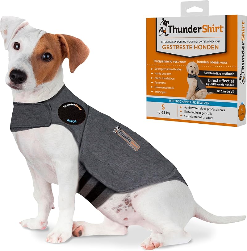 ThunderShirt Dog Calming Jacket Small Grey Vet Recommended Anxiety Vest