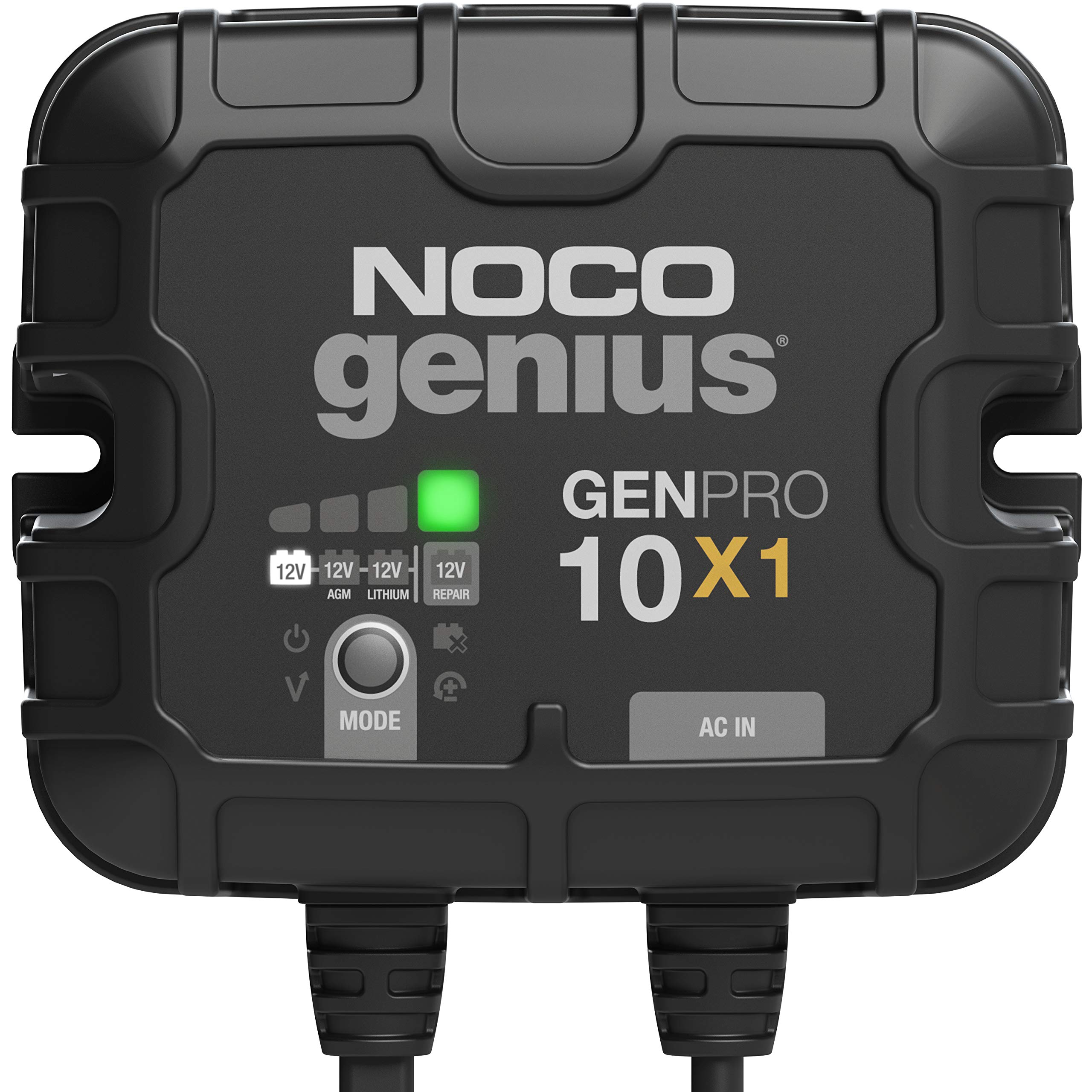NOCO Genius GENPRO10X1: 1-Bank, 10A Onboard Battery Charger - 10A Per Bank, 12V Waterproof Marine Charger with Overcharge Protection & Temperature Compensation – for Lead-Acid & Lithium Batteries