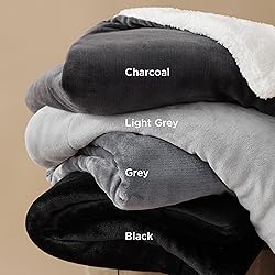 Bedsure GentleSoft Sherpa Fleece Throw Blanket Twin