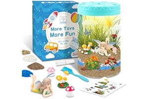 AluAbi Light Up Terrarium Kit for Kids,Fairy Gardening Kit for Boys and Girls,Creative Educational Gardening Toy,Arts and Crafts Activity Kits,Birthday Gifts for Ages 4 5 6 7 8-12