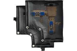 KCULEHTLLA 2Pcs Backflow Preventer Insulation Cover - Pressure Vacuum Breaker Cover for Winter, Outdoor Water Well Pump Covers Sprinkler Valve Cover Insulated Pouch, Protects from Severe Snow and Intense Sun