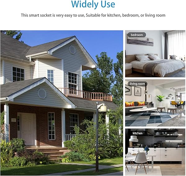 TEEKAR Enchufe Inteligente WiFi ZigBee 3 0 WlanEnchufe de Alexa Compatible con Alexa y Google Home Control de aplicacin por Voz Toma de Pared WiFi Inteligente con funcin de sincronizacin