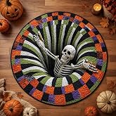 Plymun 3D Halloween Rugs, Optical Illusion 3D Rug for Spooky Home Decor | Optical Illusion Design Adds a Spooky Effect, Making This Soft Rug a Fun Accent for Halloween Parties and Home Decor