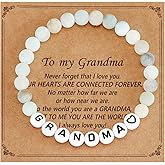 Kivosliviz Grandma Jewelry Gifts for Women Birthday from Grandkids Grandson Mothers Day Grandma Bracelet