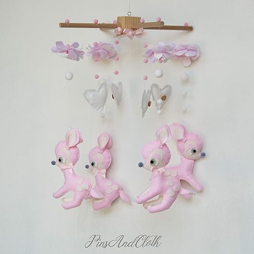 baby girl crib mobile