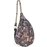 KAVU Mini Slingback Pack with Adjustable Rope Shoulder Strap, Quiet Wildflowers