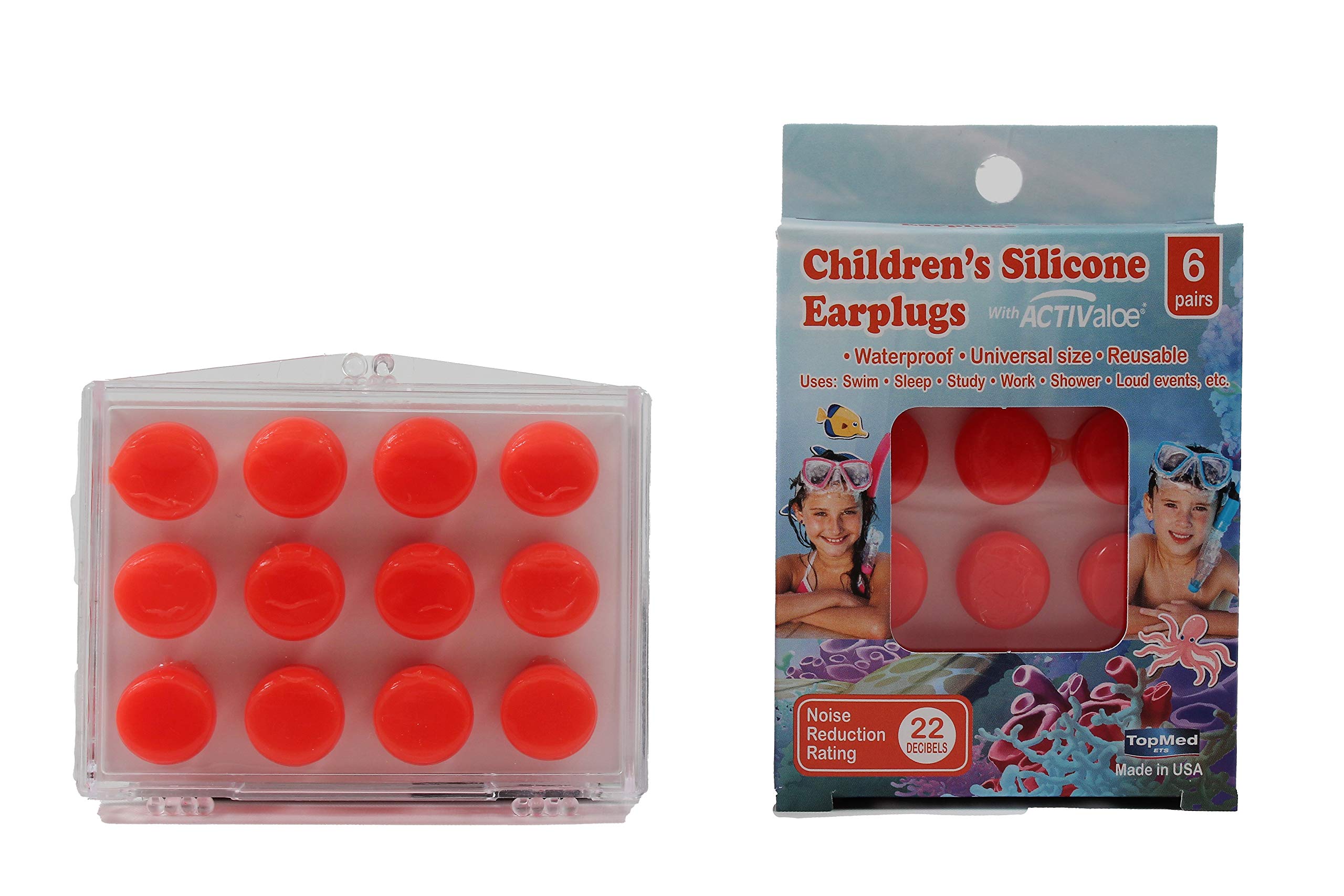 Top Med Soft Silic Pairs Original Moldable Silicone Putty EarPlugs (Children)
