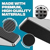 STRONGEST HOME XL Heavy Duty Door Stopper Chrome 5-Inch Door Wedge view 4