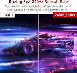 Z Edge 24.5 Inch Gaming Monitor 240Hz 1ms MPRT Full HD VA Panel view 2