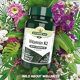 Natures Aid Vitamin K2 100mcg with Vitamin D3 MenaQ7 30 Capsules view 7