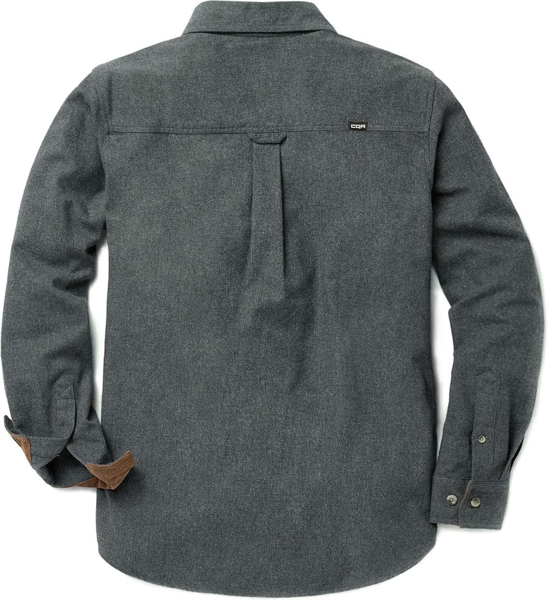 CQR Men's All Cotton Flannel Shirt, Long Sleeve Casual Button Up Plaid Shirt, Brushed Soft Outdoor Shirts: Clothing