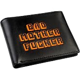 Miramax Officially Licensed Black/Orange Embroidered Bad Mother Leather Wallet