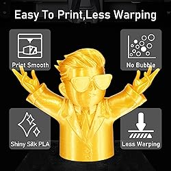 DO3D Silk Gold PLA Satin Shiny 3D Printer