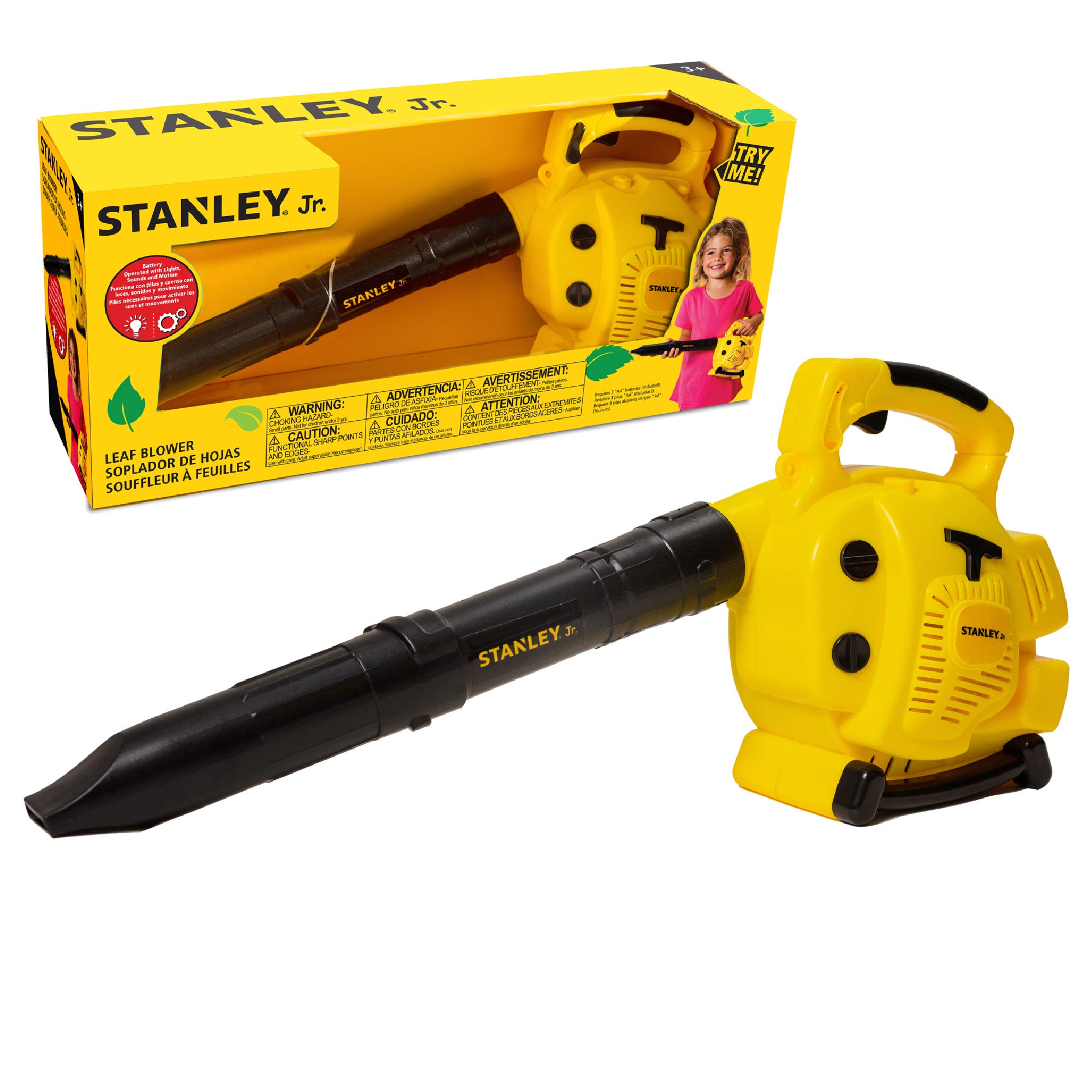 Red Toolbox Stanley Jr. Battery-Operated Blower: Safe and Fun Outdoor Adventure for Kids Ages 3 and Up