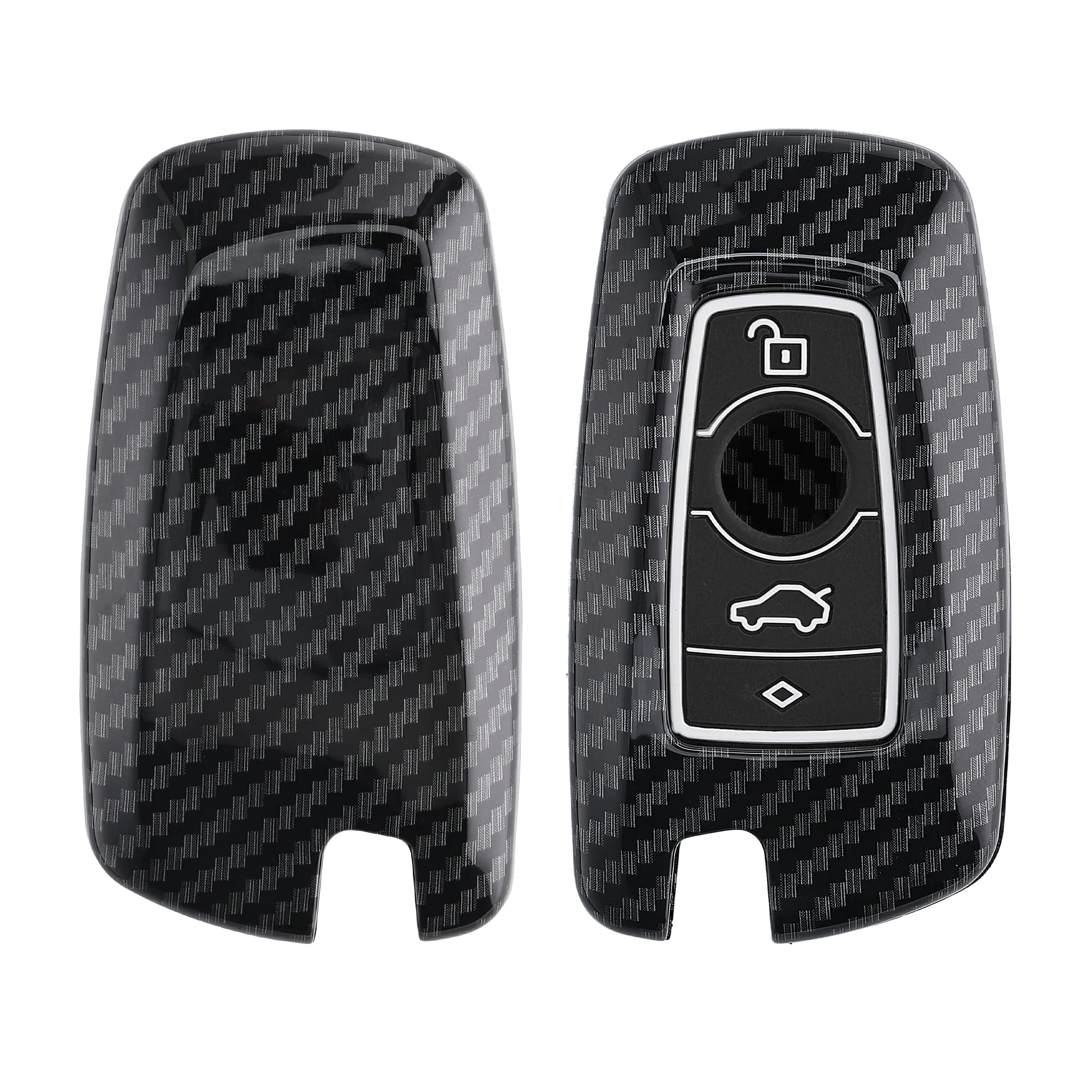 kwmobile Key Cover Compatible with BMW - Carbon