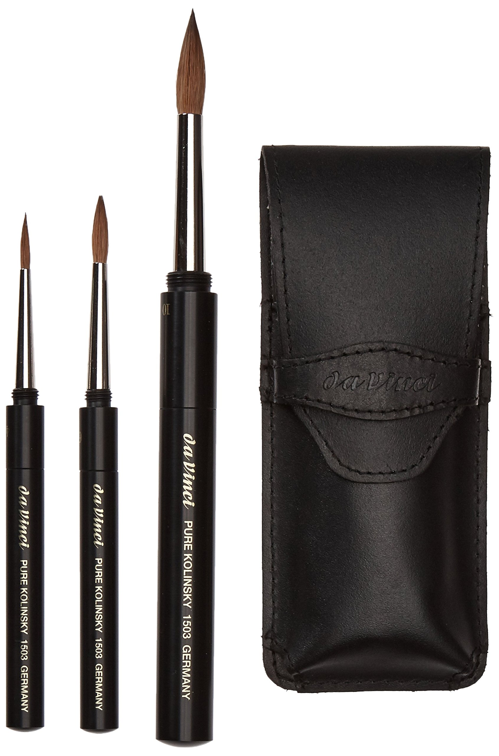 Da Vinci Maestro Series 11 Watercolor Brush - Kolinsky Red Sable, Size 6, Gift Boxed, Made In Germany