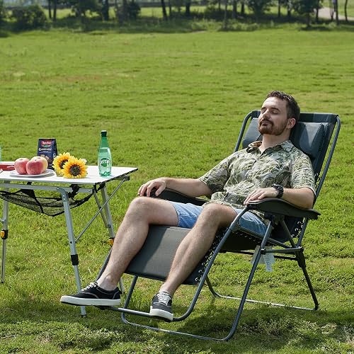 portal oversized mesh back zero gravity recliner chair