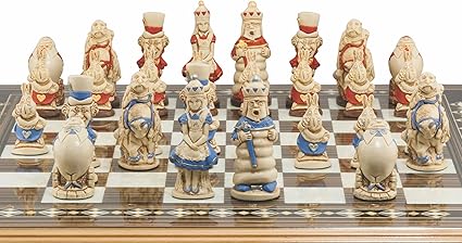 alice in wonderland chess set