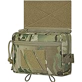 OneTigris Drop Pouch, Dangler Bag Tactical with Hook and Loop Panel for Vest Chest Rig Plate Carrier