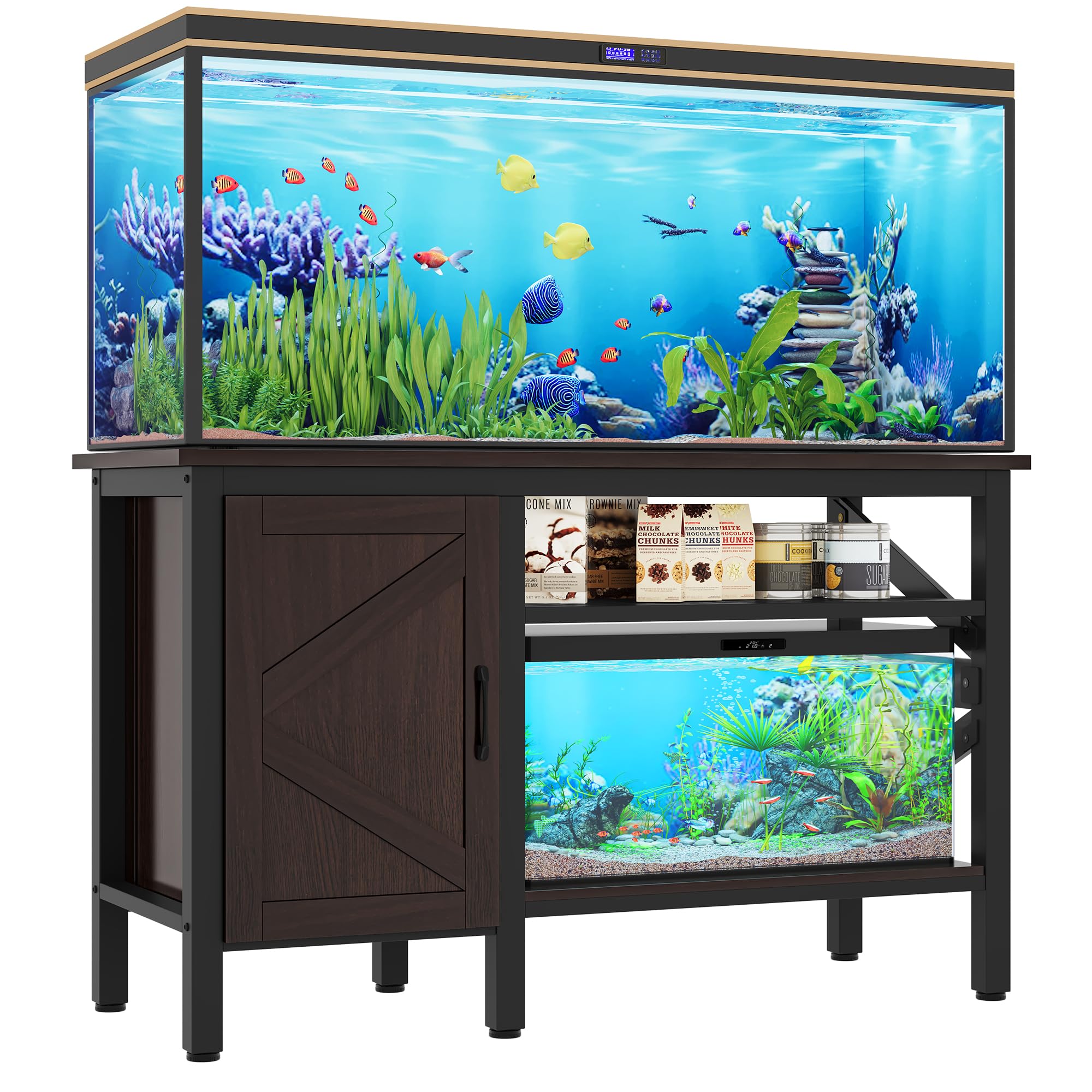 Buy fish tank stand metal aquarium stand with cabinet for 40 gallon