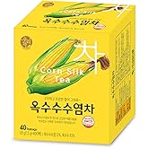 SONGWON Corn Silk Tea – Smooth & Aromatic Herbal Tea, Hot or Cold, 1.5g x 40 Tea Bag (2.12oz / 60g)