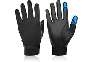 Thapower Women 100% Leather Horse Riding Gloves, Windproof & Breathable，Equestrian Horseback Riding Gloves
