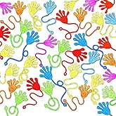 JOYIN 120Pcs Glitter Sticky Hands Party Favors, Party Table Favors Set for Kids, Holiday Traditions, Classroom Treasure Box Carnival Prizes Bulk Pinata Stuff Mini Toys, Easter goodie bags