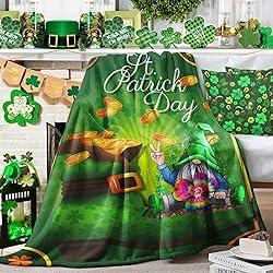 Ivarunner Pink Christmas Blanket Throw, Gnome