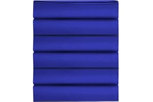 Elegant Comfort 6-Pack Luxury Flat Sheet Premium Hotel Quality Wrinkle and Fade Resistant 1500 Thread Count Egyptian Quality 6-Piece Bed Top Sheet,Twin/Twin XL, Royal Blue