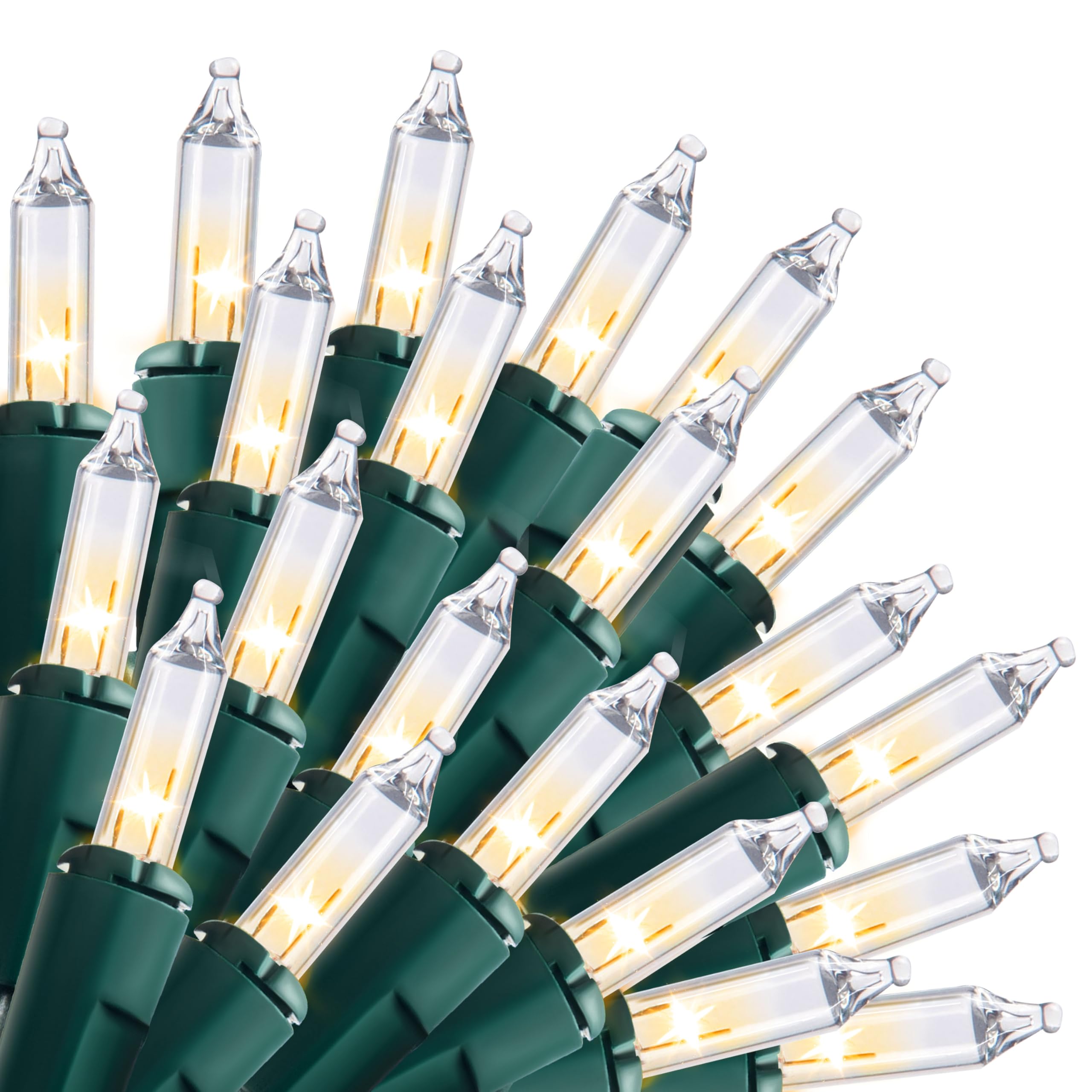 Photo 1 of Joiedomi Clear Christmas String Lights Indoor,300(3x100) Mini White Fairy Light,64.2 FT Lighting Decor for Patio Dorm Classroom Bedroom Holiday Wedding Party Garland Birthday Festival,Green Wire