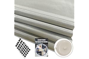 ZTTXL Faraday Fabric 43"W×19"L(Big 0.5 Yards) Faraday Military Grade Conductive Material for Fabric Protection EMP & Signal Blocking from Cellular Signal, WiFi, Bluetooth, GPS, Shields RF Signals