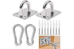 ZENGSUSU Dog Tie Out Mounted Wall Hook with Clip - Secure Dog Leash Parking Indoor&Outdoor, Stainless Steel Practical Lead Ma