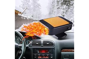 JOTUPLUN 12V 150W Portable Car Heater,2 in1 Fast Heating and Cooling Fan for Car Windshield Defogger Defroster,Car Heater Plug-in Cigaerte Lighter for Driver Men Women