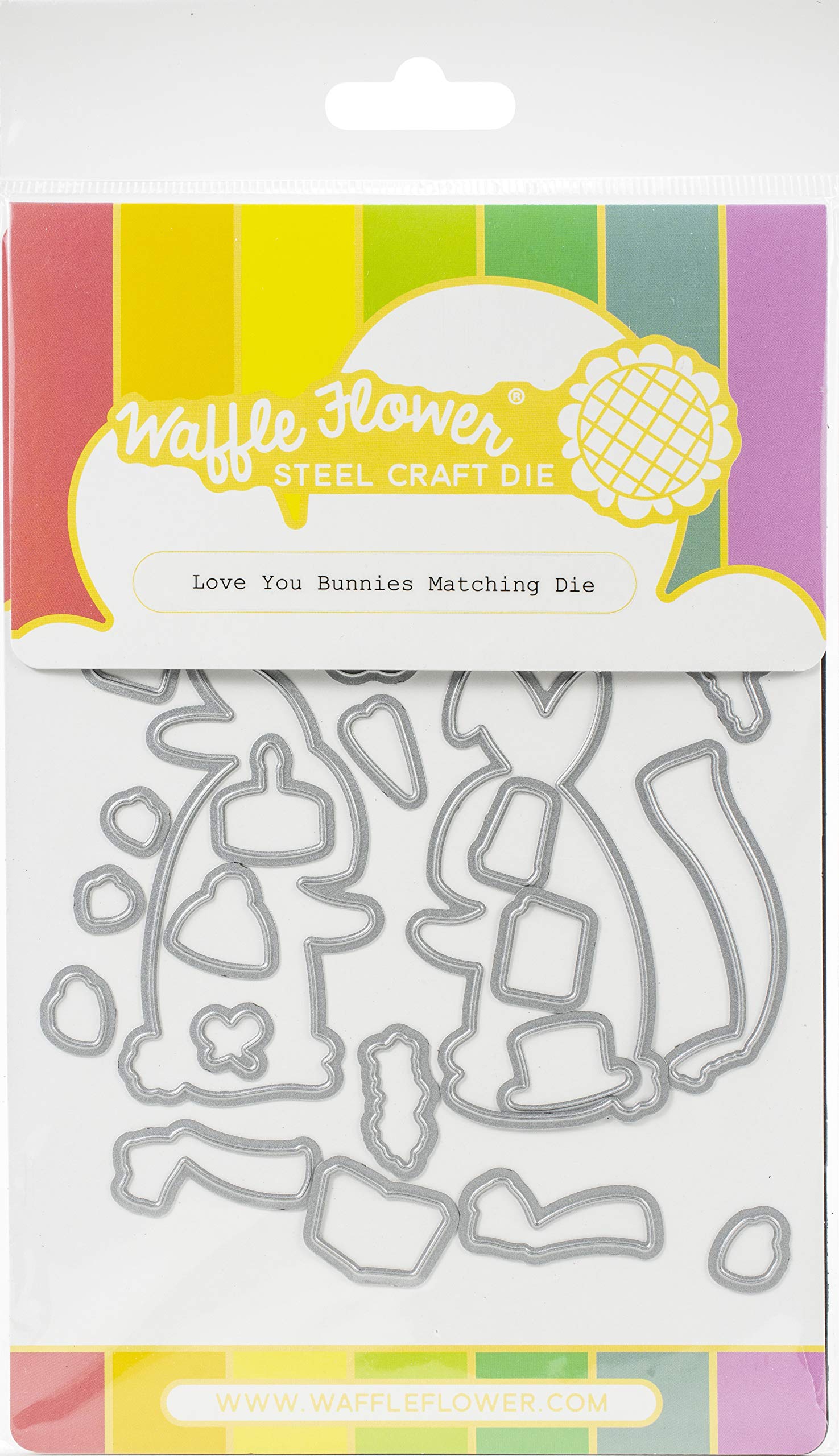 WAFFLE FLOWER CRAFTS Waffle Flower DIE Love Bunni, One Size